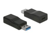   DeLock Converter USB 3.1 Gen 2 Type-A male > USB Type-C female Active Black