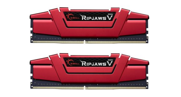 G.SKILL 16GB DDR4 2666MHz Kit(2x8GB) RipjawsV Red