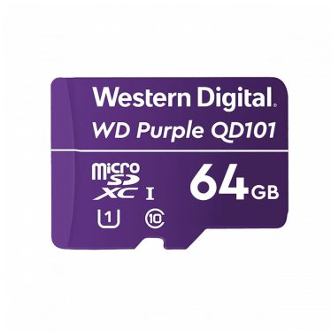 Western Digital 64GB microSDXC Class10 UHS-I (U1) Purple QD101 adapter nélkül