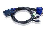 ATEN CS62US 2-Port USB VGA/Audio Cable KVM Switch (0,9m)