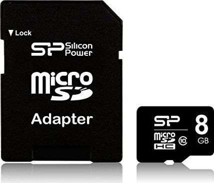 Silicon Power 8GB microSDHC Elite Class 10 UHS-1 U1 + Adapter