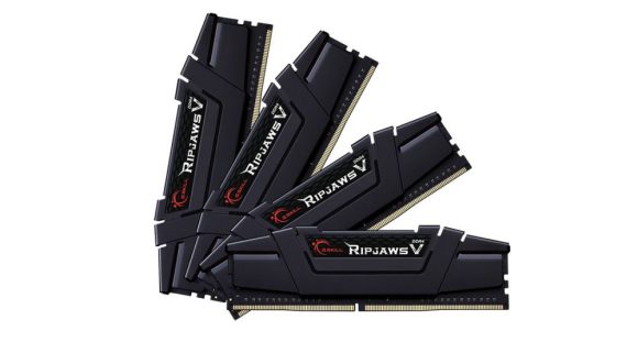 G.SKILL 128GB DDR4 4000MHz Kit(4x32GB) Ripjaws V Black