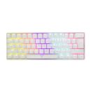   White Shark GK-2022W Shinobi Blue Switches Mechanical 60% Gaming Keyboard White HU