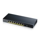   ZyXEL GS1900-10HP v2 10x1000Mbps Smart Menedzselhető PoE Switch