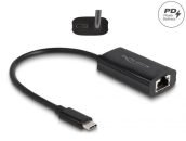   DeLock USB Type-C Adapter to Gigabit LAN with Power Delivery 100 watt