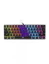   White Shark GK-2202B Ashiko Blue Switches Mechanical 60% Gaming Keyboard Black US