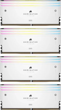 Corsair 64GB DDR5 6000MHz Kit(4x16GB) Dominator Titanium RGB White