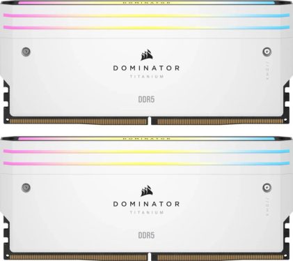 Corsair 96GB DDR5 6400MHz Kit(2x48GB) Dominator Titanium RGB White