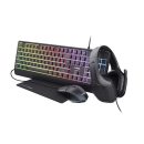 Trust GXT792 Quadrox 4in1 Gamer bundle Black HU