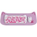   Canyon CNS-HSETW6PK-HU Wireless Keyboard Combo Kitty Edition Pink HU