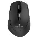 Volkano Chrome Ergonomikus Wireless Mosue Black