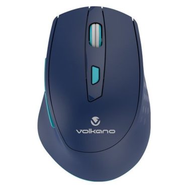 Volkano Chrome Ergonomikus Wireless Mosue Blue