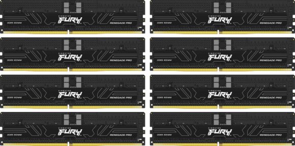 Kingston 128GB DDR5 6000MHz Kit(8x16GB) Fury Renegade Pro Black