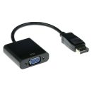   ACT Conversion cable DisplayPort male to VGA female 0,15m Black