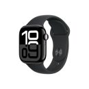   Apple Watch S10 GPS 42mm Jet Black Alu Case with Black Sport Band S/M