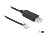   DeLock Adapter cable USB Type-A to Serial RS-232 RJ9/RJ10 with ESD protection Celestron NexStar 2m Black