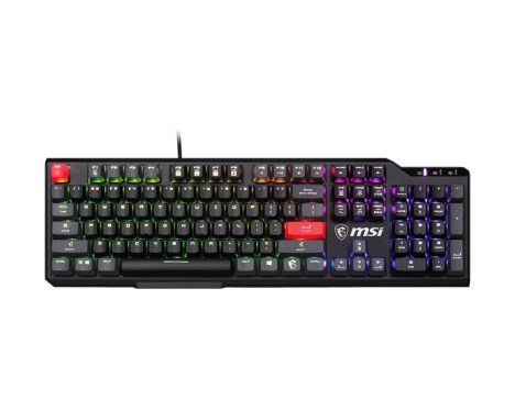 Msi Vigor GK41 Dusk Gaming RGB Kailh Red Mechanical Keyboard Black US