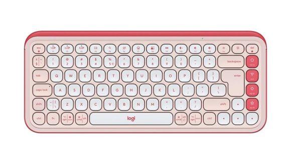 Logitech Pop Icon Wireless Keyboard Pink US