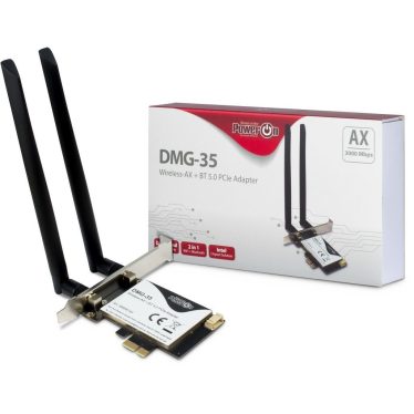 Inter-Tech DMG-35 Wi-Fi 6 + BT 5.0 PCIe Adapter