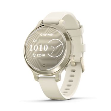 Garmin Lily 2 Active Cream Gold with Cream Silicone Band