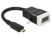   DeLock HDMI-micro D male to VGA female átalakító audió funkcióval